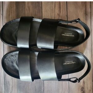 NWT Vagabond black leather sling back sandals